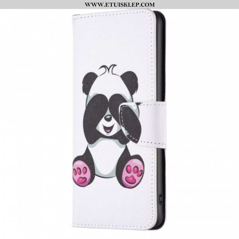Skórzany Futerał do Samsung Galaxy M23 5G Panda